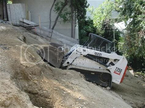 skid steer hillside|Operating on slope ~30 .